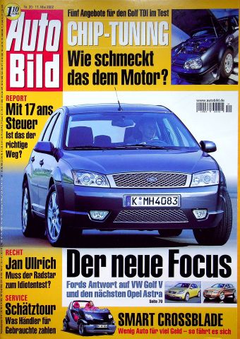 Deckblatt Auto Bild (20/2002)